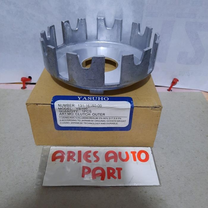 RUMAH ALUMUNIUM KOPLING/CLUTCH OUTER YB100 L2 SUPER L2G