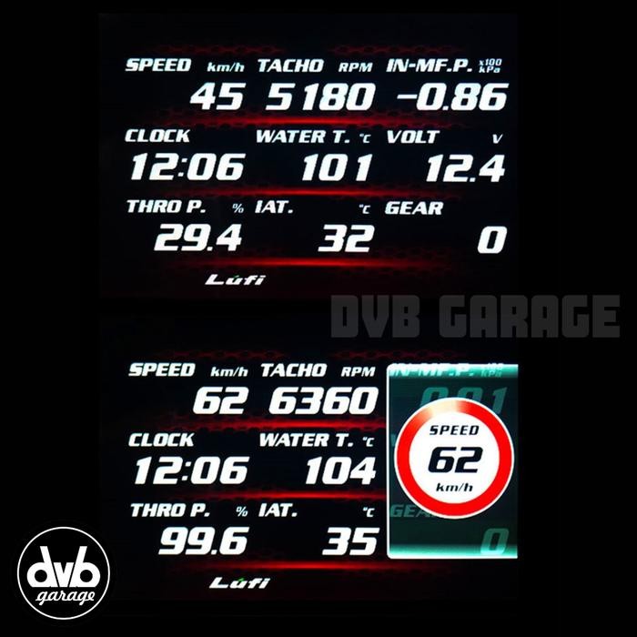 LUFI XF REVOLUTION OBD2 METER ORIGINAL - INDIKATOR MOBIL OBD DIGITAL