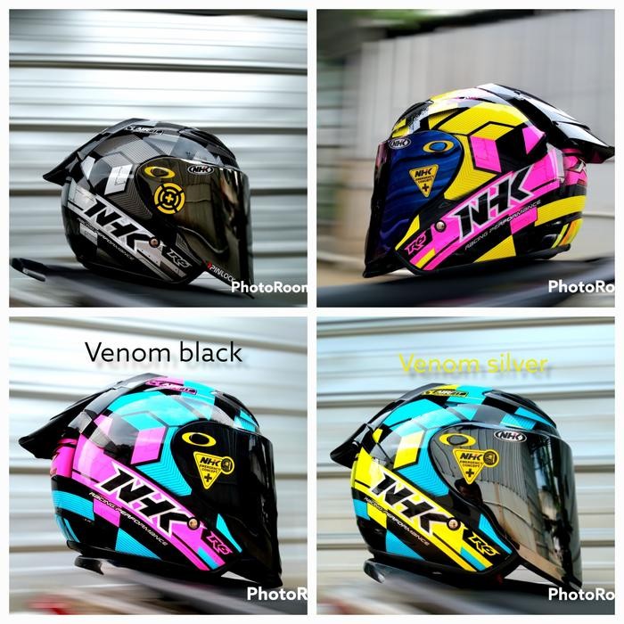 NHK R6 MOTIF CUBE PAKET GANTENG VENOM VISOR PNP WITH SPOILER +STIKER