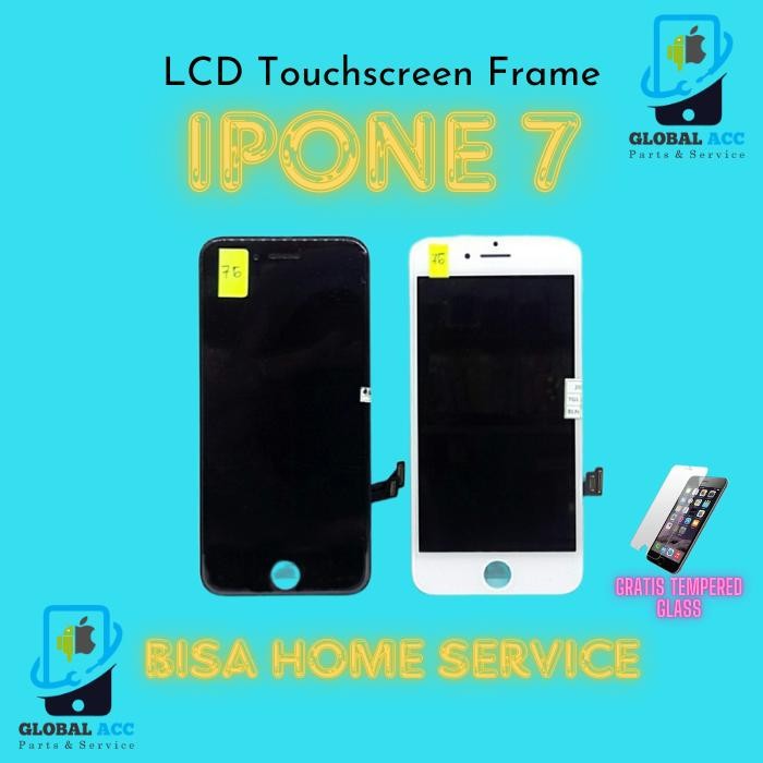NEW' LCD + TOUCHSCREEN APPLE IPHONE 7 / 7G ORIGINAL 100% BERGARANSI