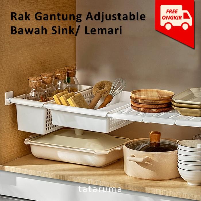Informa Houseware - Rak Gantung Adjustable Bawah Sink/Lemari