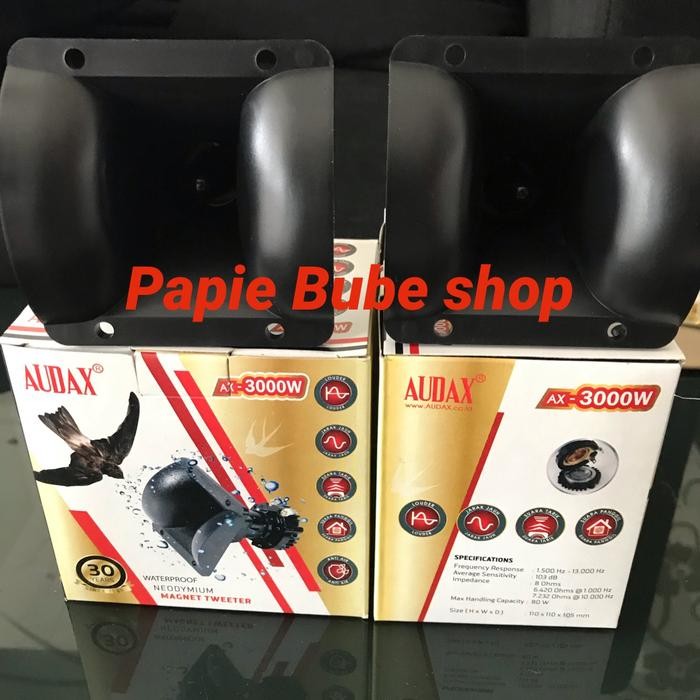 Tersedia Audax Ax 3000 W Tweeter Neodymium Waterproof