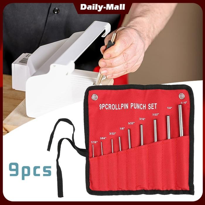 

ID 9 PCS PIN PUNCH SET PENANDA TITIK BOR ALAT DRIP CENTER PUNCH SET