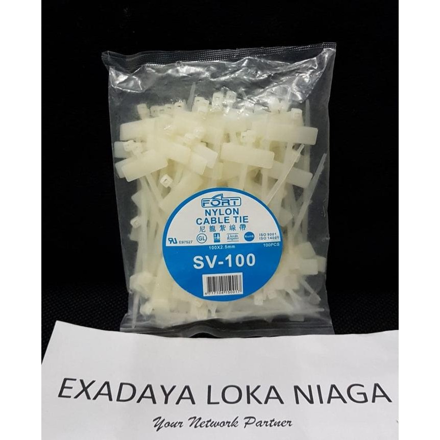 

ID KABEL TIES BENDERA / LABEL 10CM FORT NYLON CABLE TIE 100PCS