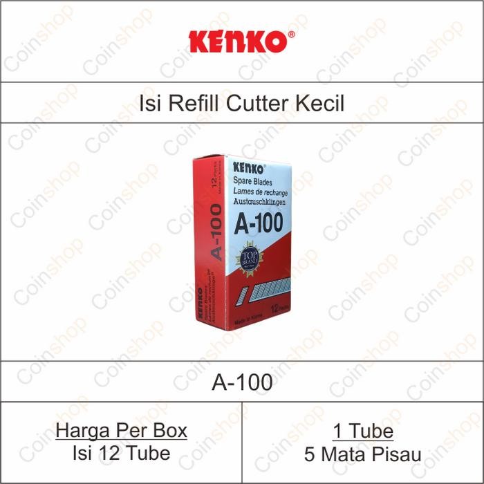 

ID 12 TUBE ISI CUTTER KECIL REFILL BLADE KENKO A100 A-100