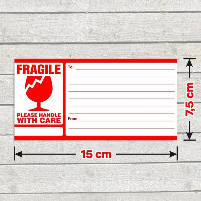 

ID 50PCS STIKER LABEL PENGIRIMAN FRAGILE STICKER ONLINE SHOP 15 X 7,5 CM