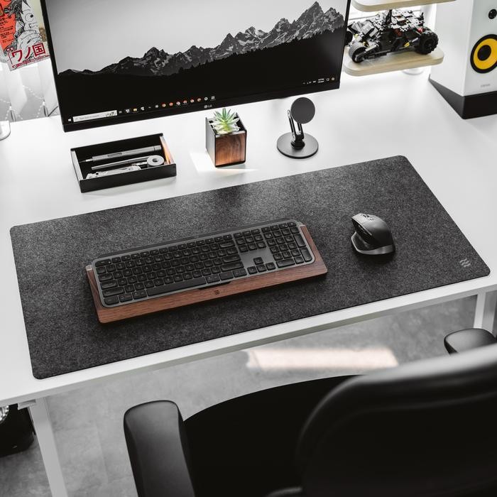 Promo Easee Premium Wool Felt Deskmat Large Deskpad Mousepad Felt