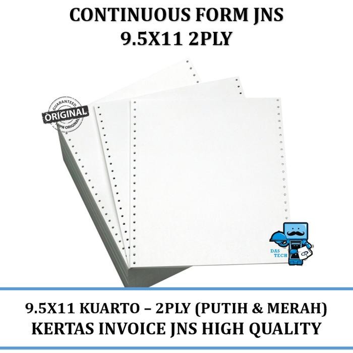 

KOIC Continuous Form Jns 9.5 X 11 2Ply Ncr (Kertas Komputer)