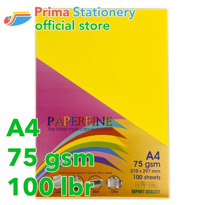 

KOIC Kertas Hvs A4 Paperfine Isi 100 Lbr Warna Cyber Yellow