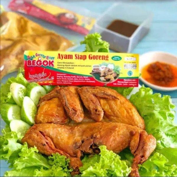 

begok ayam goreng sambal nyos & nyoos daging segar tanpa pengawet siap saji stok terbatas