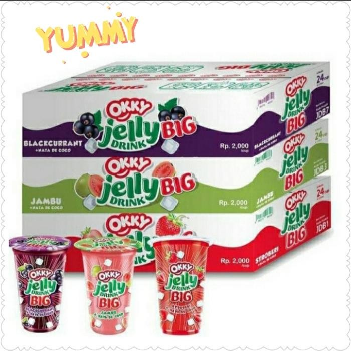 

okky jelly drink big cup - dus isi 24 cup stok terbatas