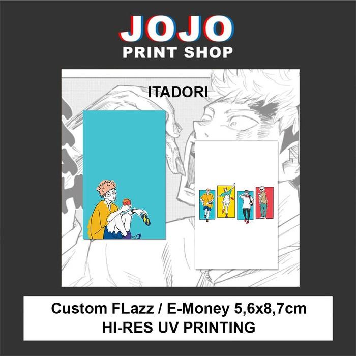 Terbaru Custom Kartu Flazz BCA Gen 2 / eMoney - Jujutsu Kaisen Anime UV Print