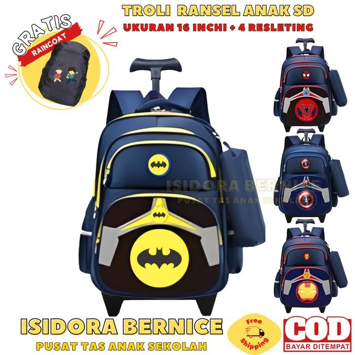 Converrse Exsport - Tas Tas Koper Sekolah Sd Anak Laki Laki Gambar Superhero