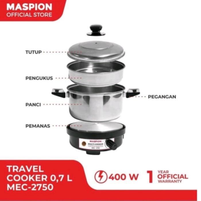 Panci Listrik Multifungsi Maspion Mec2750