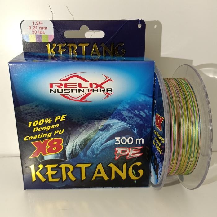 Senar relix kertang X8 pe 1.2 300m (TERBAIK) (TERBARU) (TERMURAH)