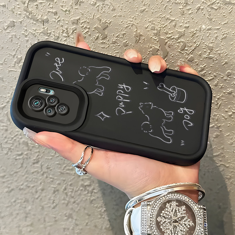 Casing Hp Untuk Xiaomi Redmi Note 10 Redmi Note 10s Redmi Note 10 Pro POCO M5s Case anjing minimalis