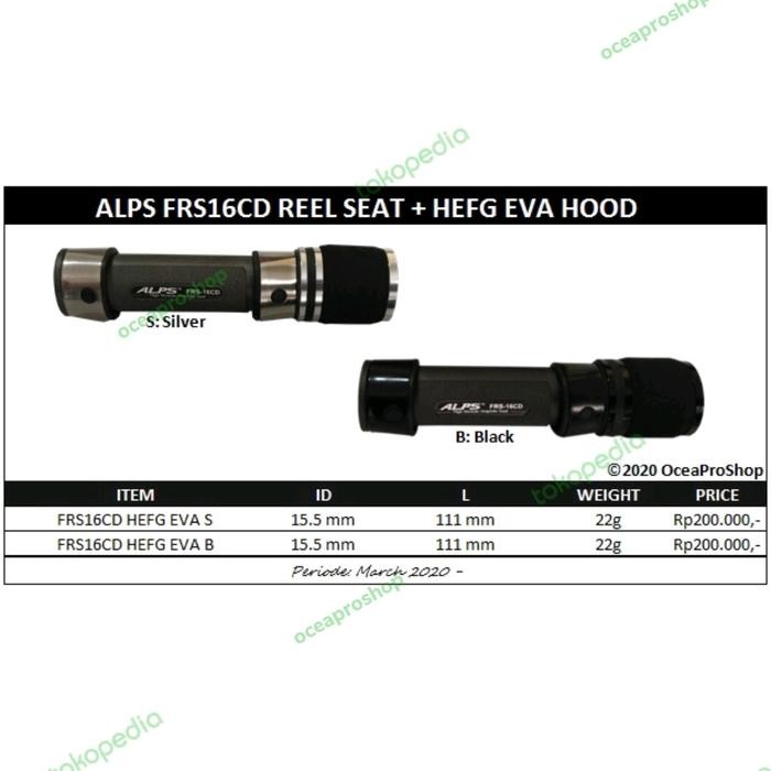 Alps FRS16 Hood Spinning Reelseat (TERBAIK) (TERBARU) (TERMURAH)