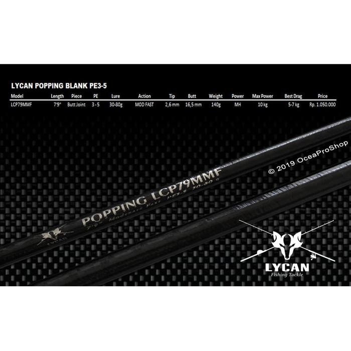 Lycan XXX Popping Custom Blank Series (TERBAIK) (TERBARU) (TERMURAH)