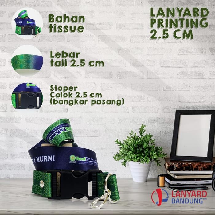 

New custom desain tali lanyard id card 2,5cm tali id card printing sublim