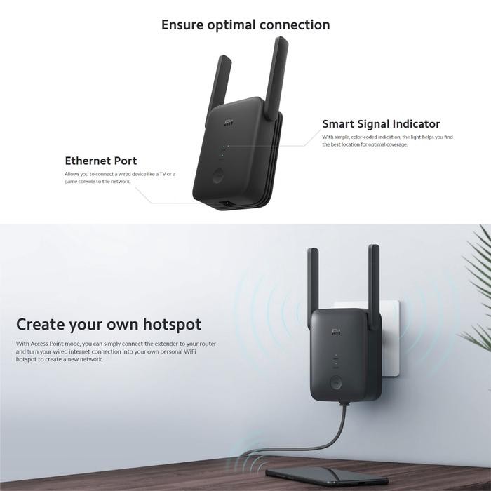 XIAOMI MI WIFI RANGE EXTENDER AC1200 DUAL BAND