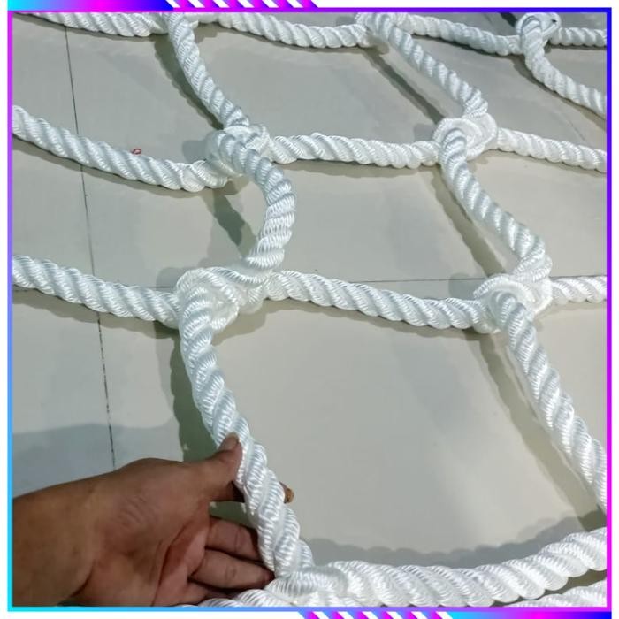 Bebas Ongkir Jaring Tambang Nilon 18mm Hammock Loft Net Outbound Cargo Safety Net