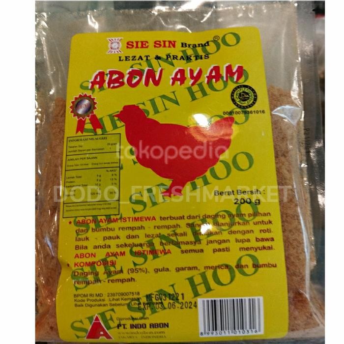 

Sie Sin Abon Ayam 200Gr