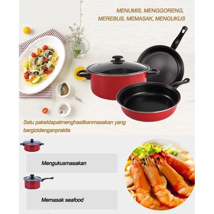 Panci Well Easy 1 Set 3 pcs 1042 PANCI TLON SET 3