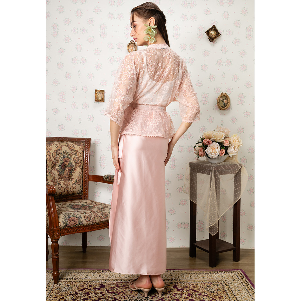 Lubna - HANA LACE KEBAYA SET (Wanita) (PEACH)