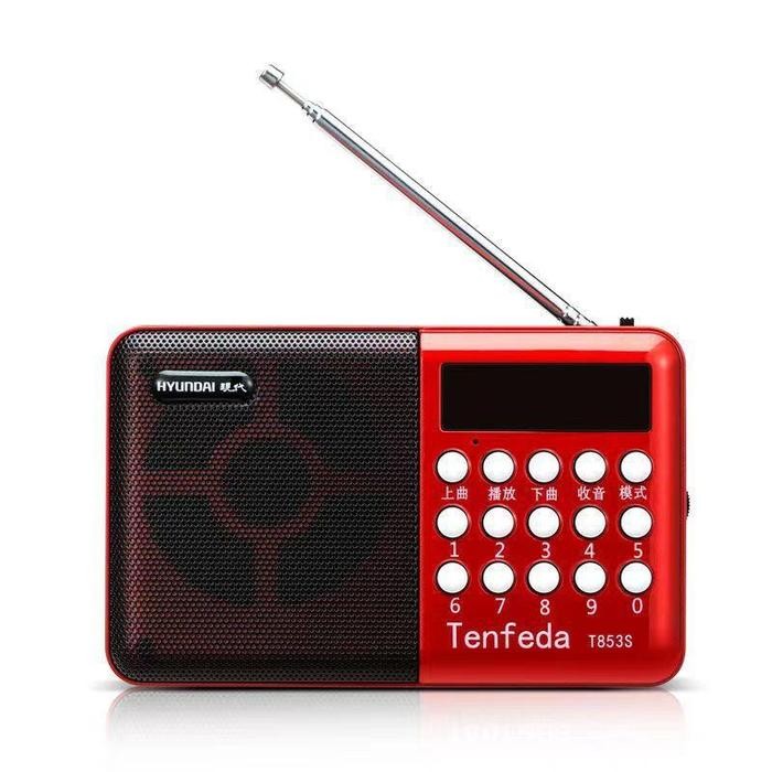 Shure Hardwell - Speaker Radio Fm, Usb, Tf Card Mp3 Player Antena Plastik Speaker Mini Wireless