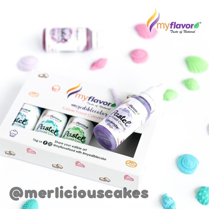 

LEZAT- My Flavor Secret Garden Pastel Gel Food Color Set Food Colour