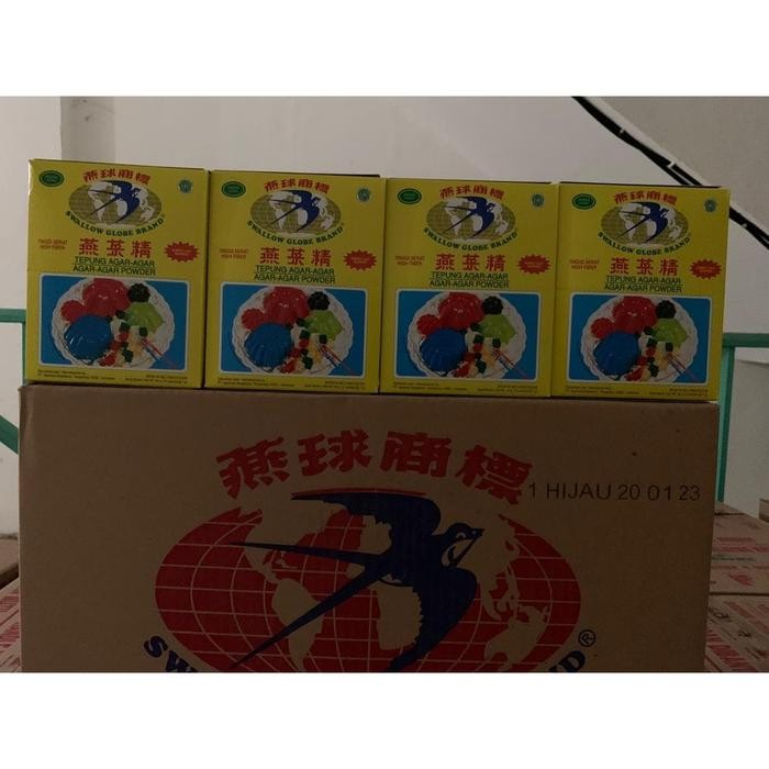 

LEZAT- Agar Agar Swallow Hijau 1 Box Isi 12 Sachet