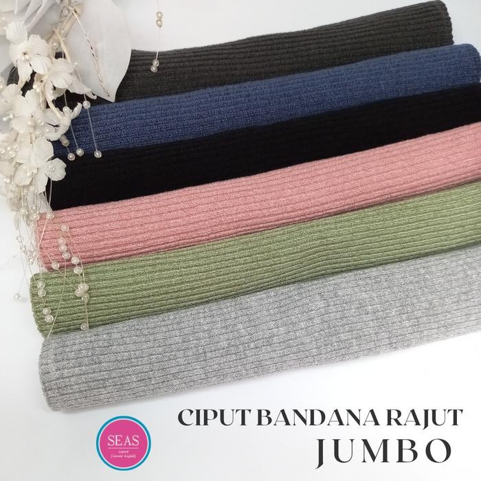Ciput Bandana Rajut Jumbo / Inner Hijab / Dalaman Kerudung