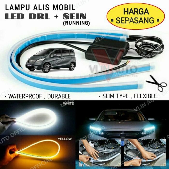 Lampu Alis Headlamp Mobil Honda FREED LED DRL Sen Running 2pc Keren