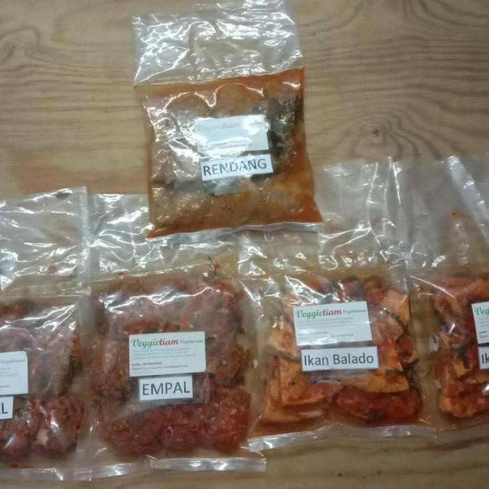 

Siap Kirim Empal Balado Beku Vegan Veggietiam Jamur Nabati - Rendang Nabati