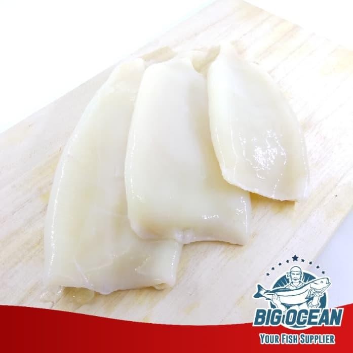 

Siap Kirim Cumi Fillet Besar / Cumi Tube - Seafood Premium