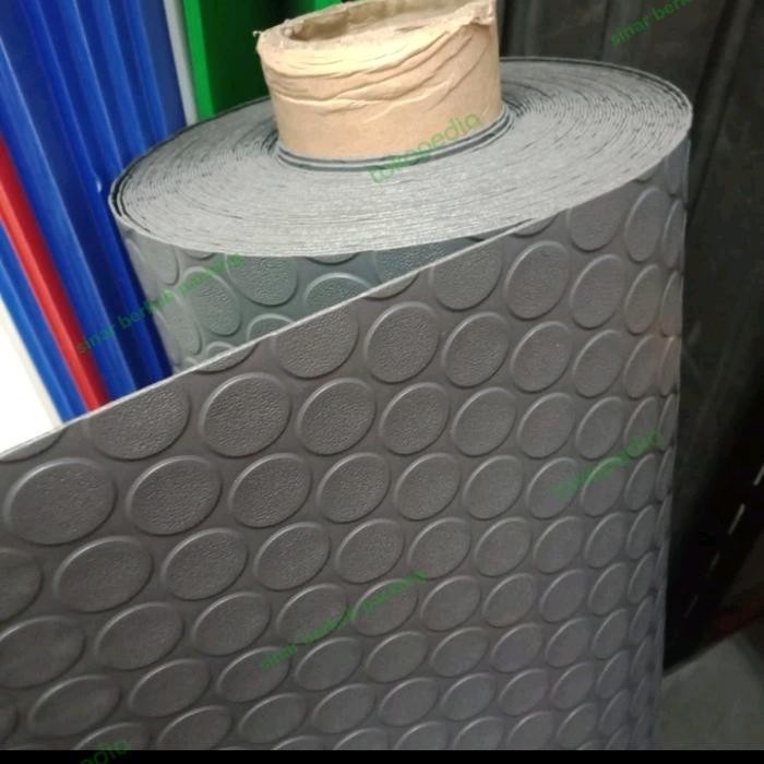 Karpet Karet meteran dengan motif koin, tebal 4mm