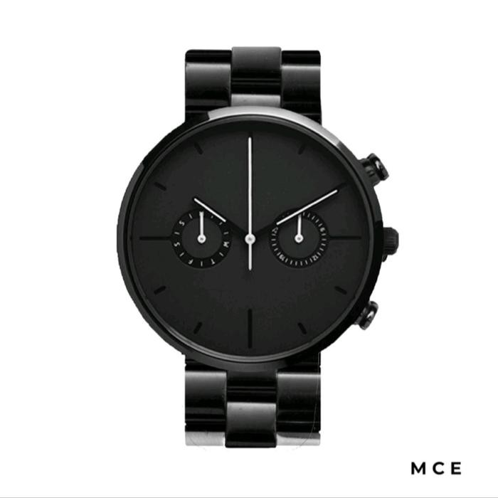 Mce Jam Tangan Pria Regal Series Full Black (Stainless Steel)