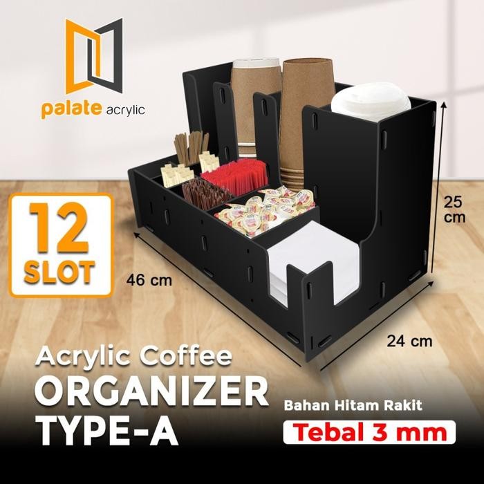 Akrilik Cup Dispenser / Rak/ Organizer Paper Cup Coffe CUP