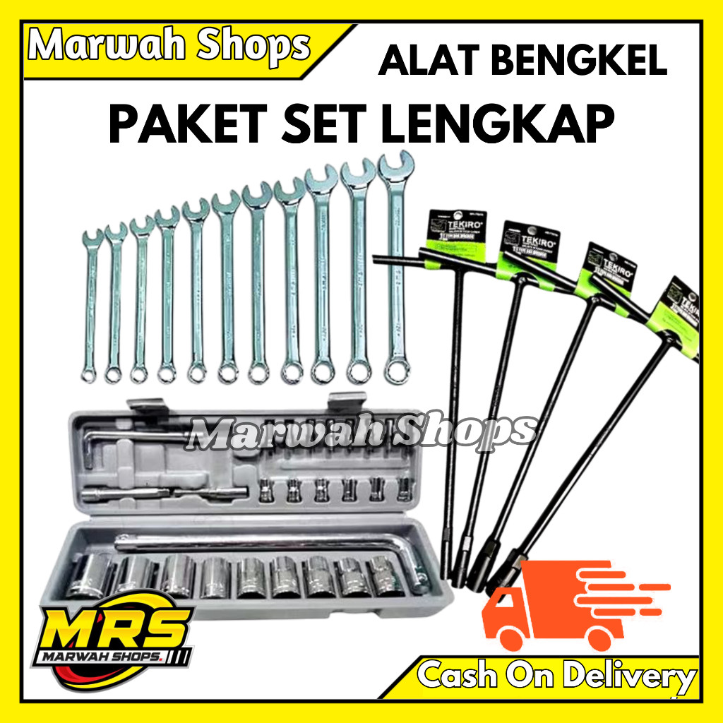terlaris Terbaru Lengkap Paket Bengkel 1 Alat Motor Kombinasi Original Perlengkapan Full Lengkap Soc