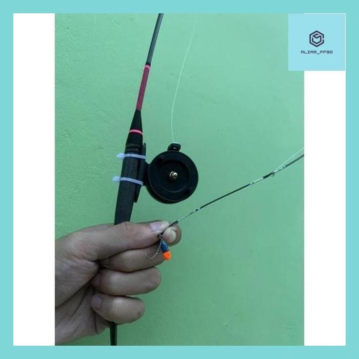 Alzam Joran Set Lentur Reel Tokos (Kayu Hitam) 120Cm (TERBAIK) (TERBARU) (TERMURAH)