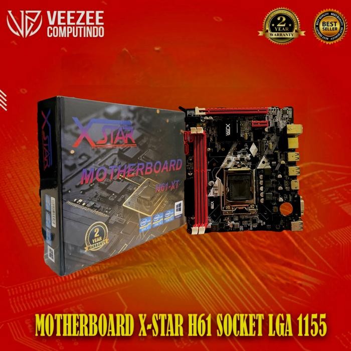 MOTHERBOARD MOBO X-STAR H61 LGA1155 SLOT SSD NVME ORIGINAL QUALITY
