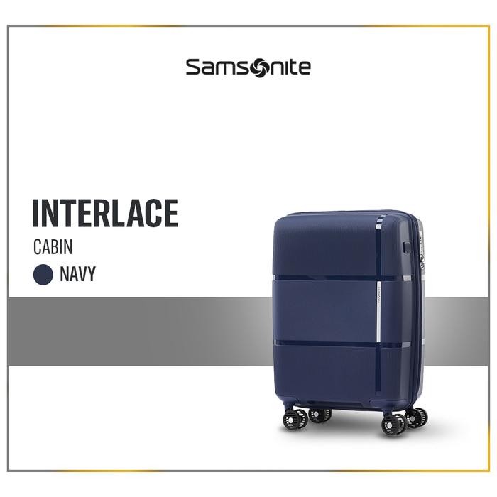 Samsonite Koper Hardcase Interlace Cabin 20 inch Exp V2 - Navy