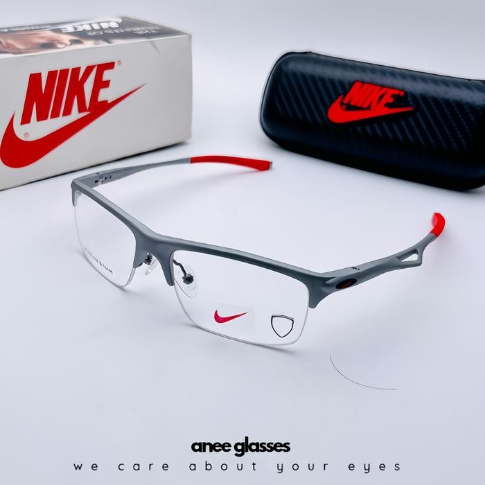 Kacamata sporty pria magnesium half frame 9005 grade original