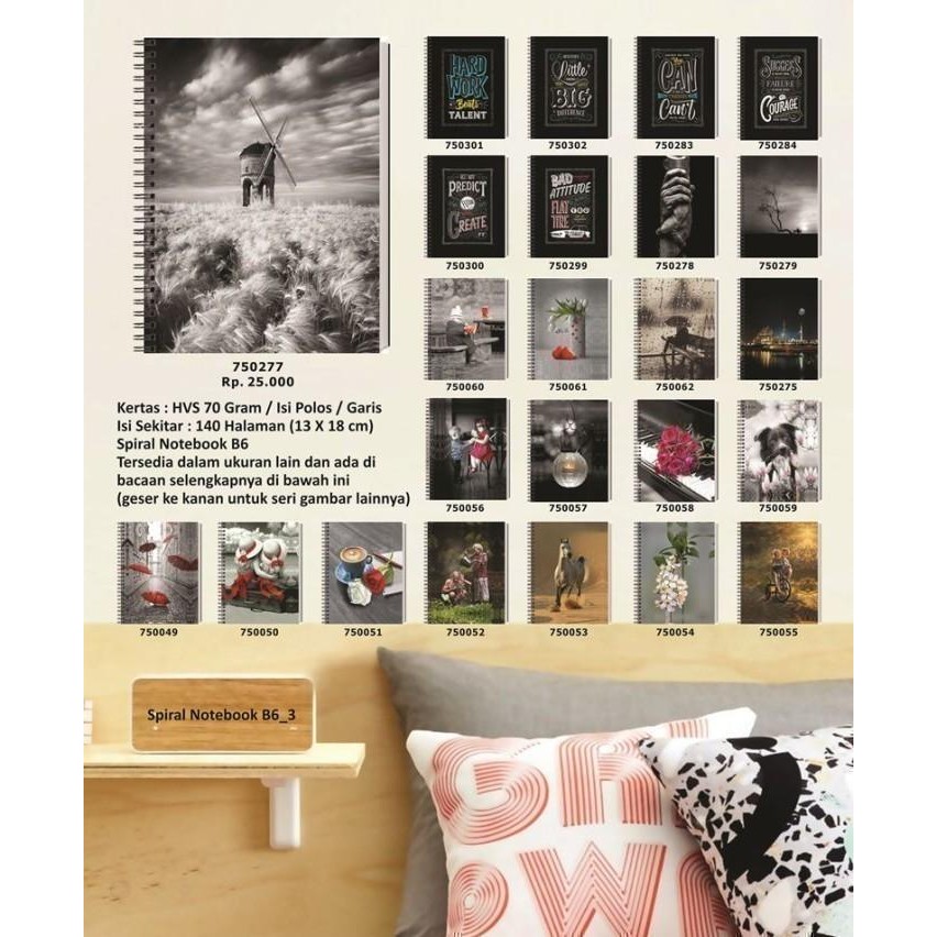 

Khusus Grab! Notebook Spiral B6_Limited Edition_009