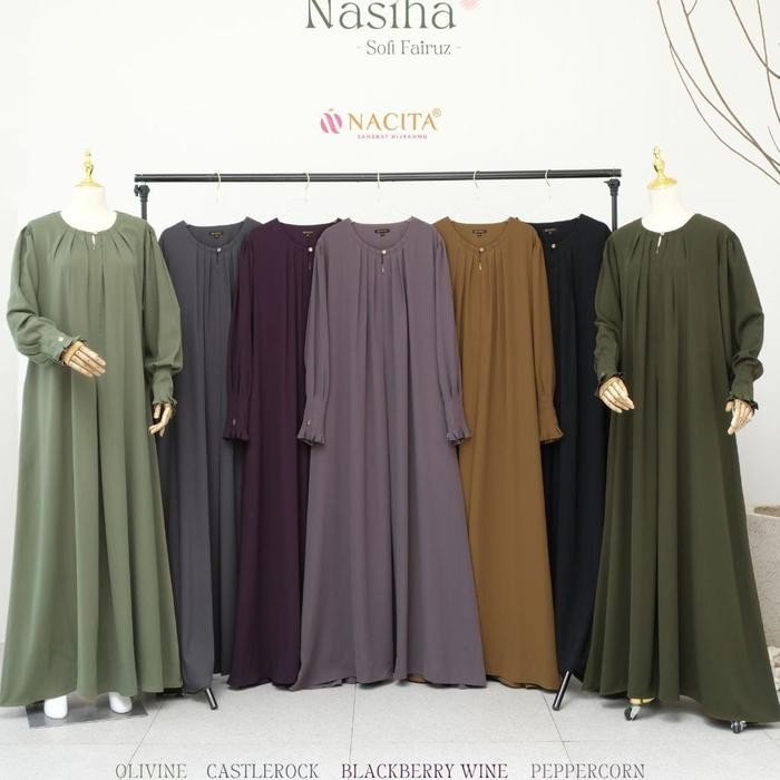 ASLI Gamis / Gamis syar'i set Nasiha Nacita READY STOCK