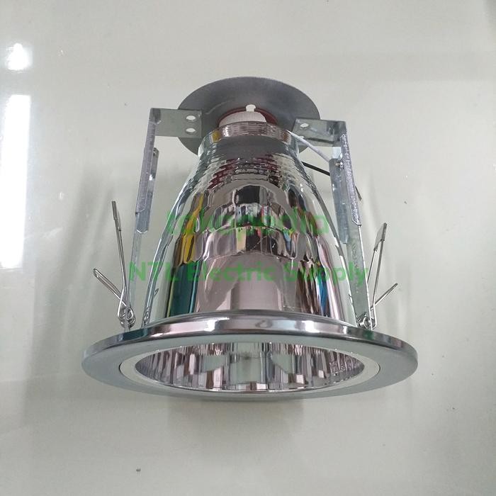 Downlight lampu 4" silver