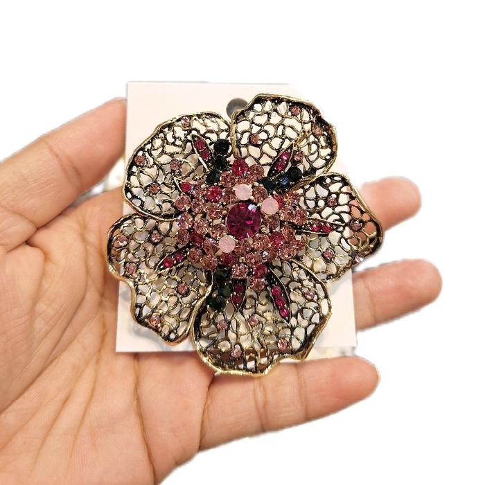 ASLI bros hijab wanita perak bakar pink READY STOCK