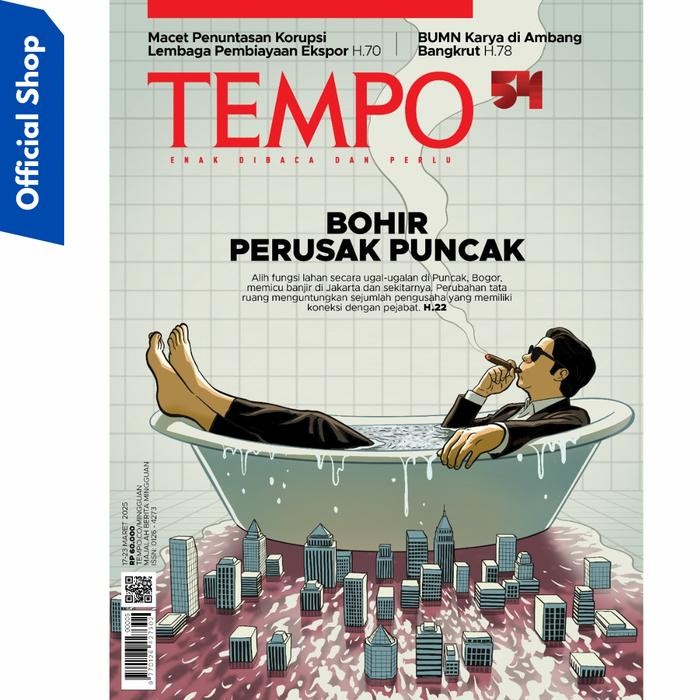 

Majalah Tempo Ed 5405 Bohir Perusak Puncak Tanggal 17 Maret 2025