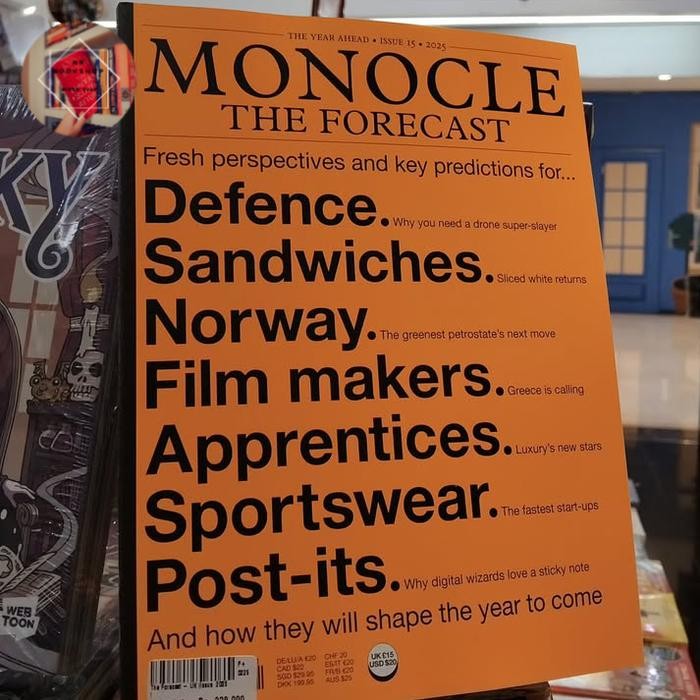 

monocle forecast magazine issue 2025