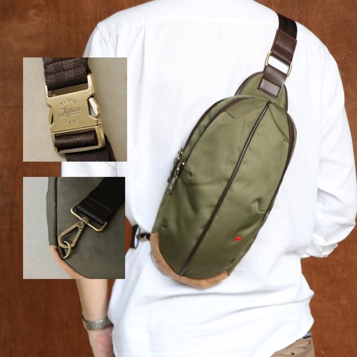 TFG Tas Selempang Sling Bag Turtle 407 Green Lifetime Warranty